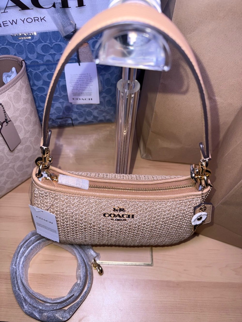 Coach Outlet Teri Shoulder Bag With sunflower Charm ☀️ - Picture 6 of 14